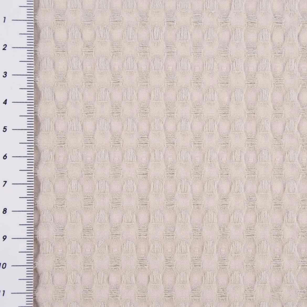Waffelpique soft Waffelstoff Baumwolle uni hellgrau 1,35m Breite