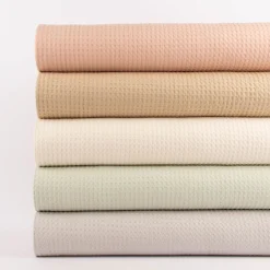 Waffelpique soft Waffelstoff Baumwolle uni mint 1,35m Breite