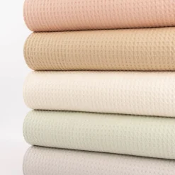 Waffelpique soft Waffelstoff Baumwolle uni mint 1,35m Breite