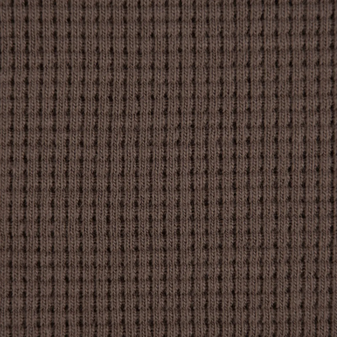 Waffelstrick Doubleface einfarbig taupe 1,4m Breite