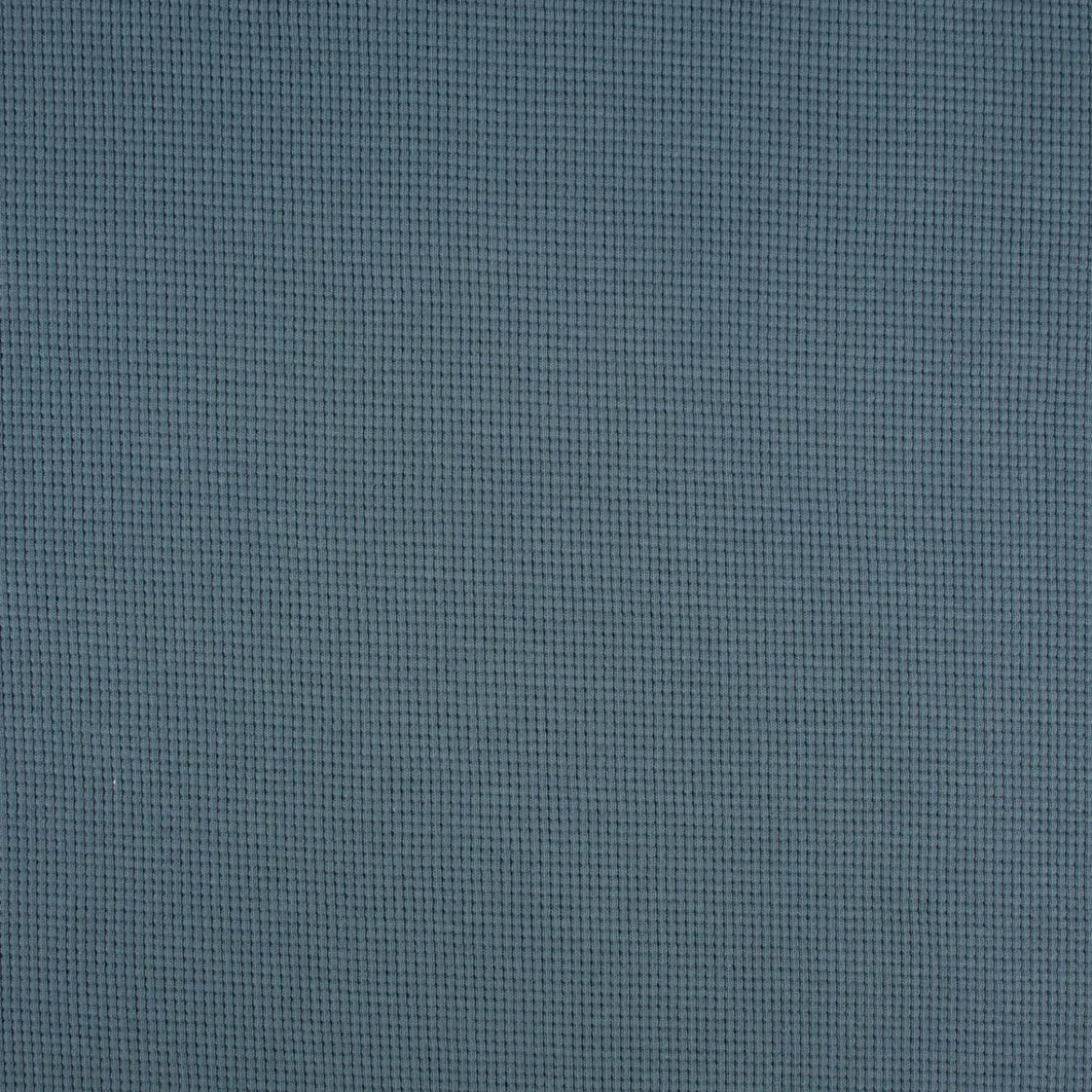 Waffelstrick Doubleface einfarbig indigo blau 1,4m Breite