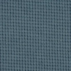 Waffelstrick Doubleface einfarbig indigo blau 1,4m Breite