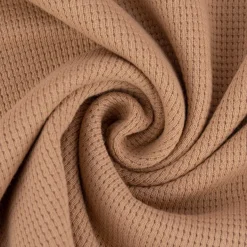 Waffelstrick Doubleface einfarbig sand 1,4m Breite