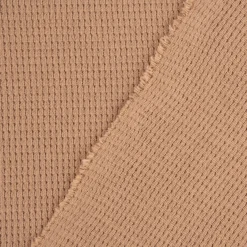 Waffelstrick Doubleface einfarbig sand 1,4m Breite