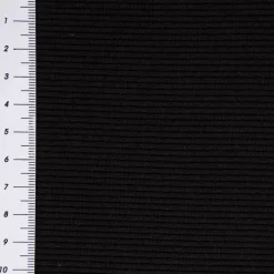 Waffelstrick Doubleface einfarbig schwarz 1,4m Breite