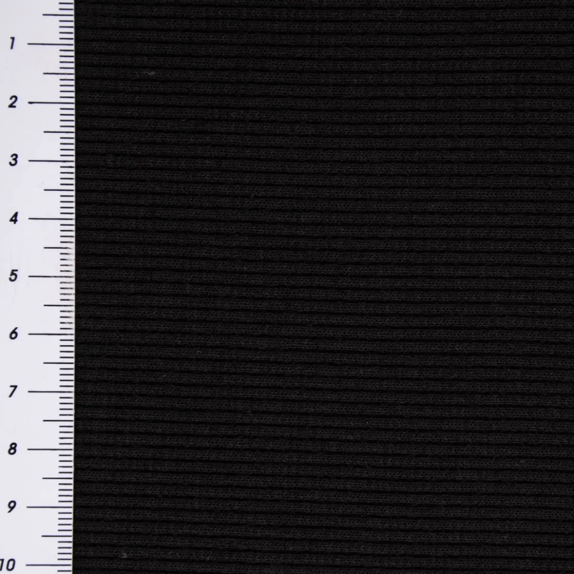 Waffelstrick Doubleface einfarbig schwarz 1,4m Breite