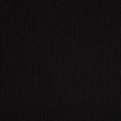 Waffelstrick Doubleface einfarbig schwarz 1,4m Breite