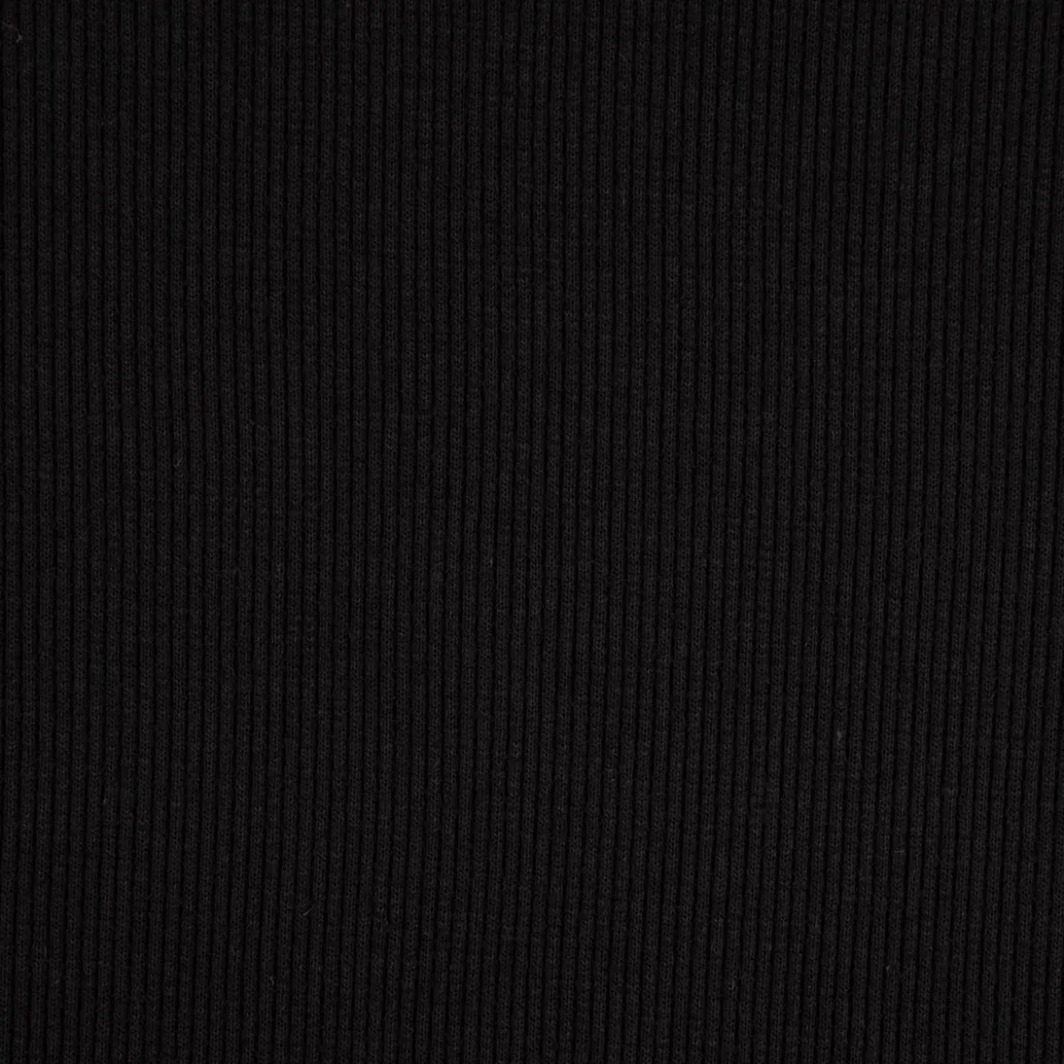 Waffelstrick Doubleface einfarbig schwarz 1,4m Breite