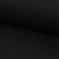 Waffelstrick Doubleface einfarbig schwarz 1,4m Breite