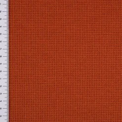 Waffelstrick Doubleface einfarbig rost 1,4m Breite