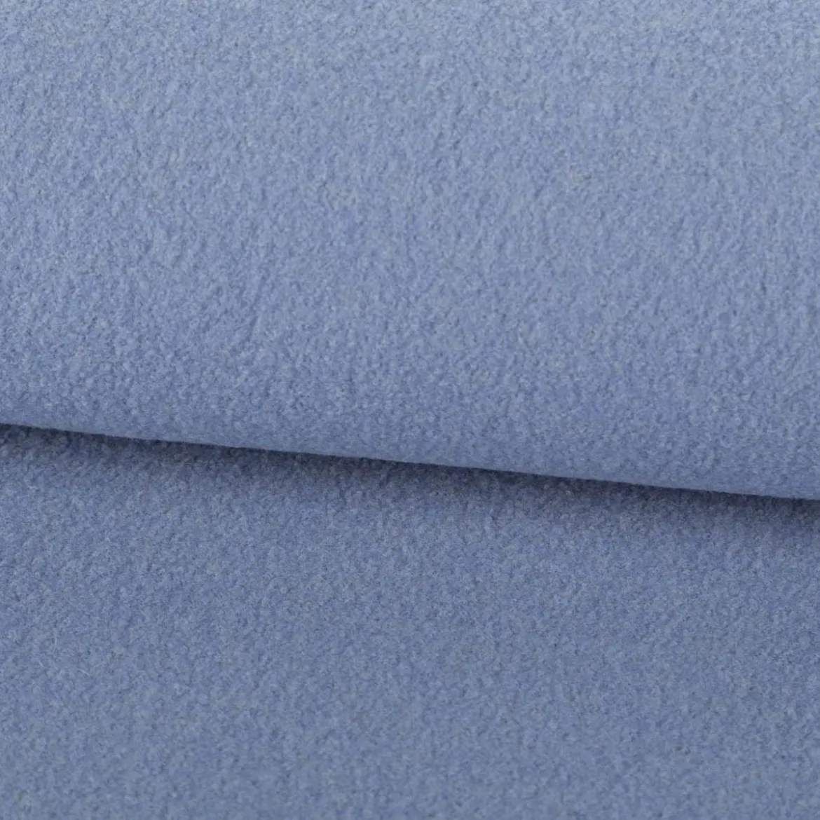 Walkloden Mantelstoff Wollstoff aus reiner Schurwolle hellblau 1,44m Breite