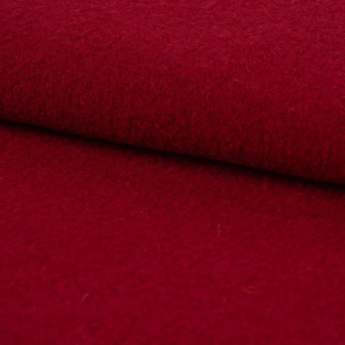 Walkloden Mantelstoff Wollstoff aus reiner Schurwolle rot 147cm Breite