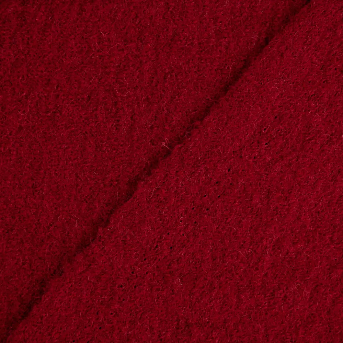 Walkloden Mantelstoff Wollstoff aus reiner Schurwolle rot 147cm Breite