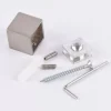 Wandlager go für eckige Profilstange 18x18mm Edelstahloptik