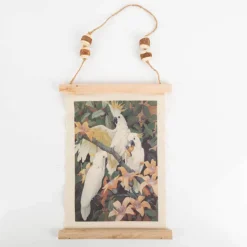 Wandteppich Papageien 28x29cm von Clayre & Eef