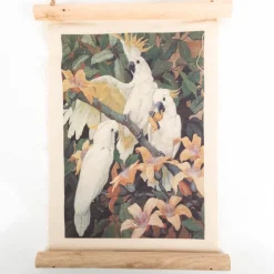 Wandteppich Papageien 28x29cm von Clayre & Eef