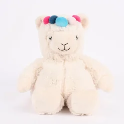 Warmies Wärmestofftier Alpaka weiß rosa blau 100% Hirse-Lavendelfüllung