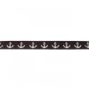 Webband Anker schwarz weiß Meterware Breite: 1,5cm