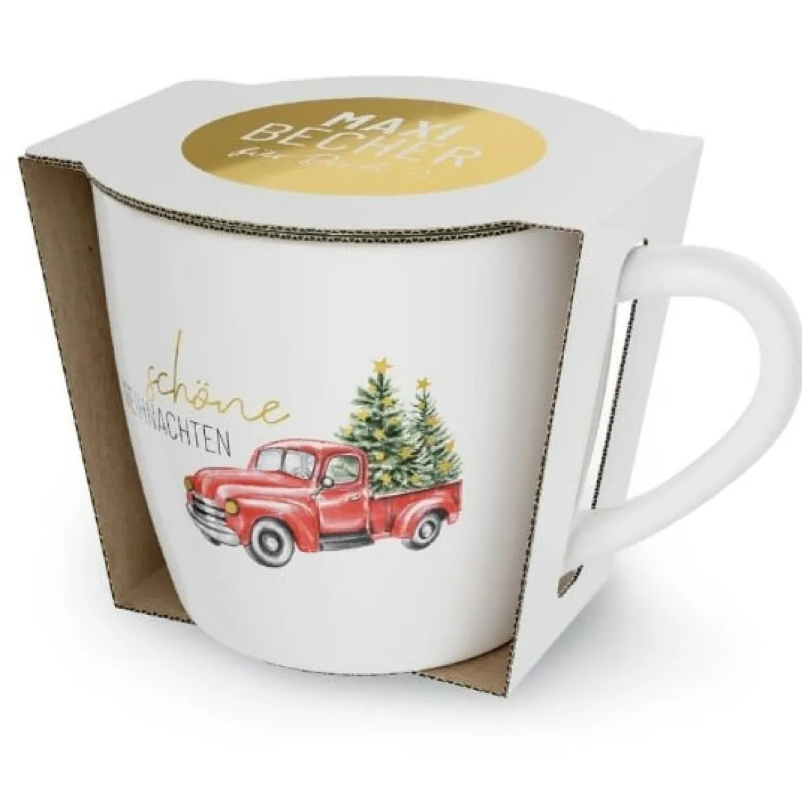 Weihnachtsbecher Schöner Weihnachten Pickup 400ml von La Vida