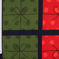 Weihnachtsstoff Baumwollstoff Popeline Adventskalender Digitaldruck bunt 1,4m Breite