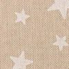 Weihnachtsstoff Dekostoff Halbpanama Leinenlook Basic Star Sternchen natur weiß 1,40m Breite