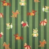 Weihnachtsstoff Dekostoff Halbpanama Digitaldruck Dog Frost Friends Hunde Winter dunkelgrün 1,40m Breite