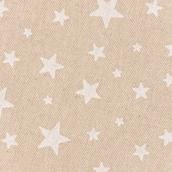 Weihnachtstischdecke Leinenlook Basic Star Sternchen natur weiß verschiedene Größen von SCHÖNER LEBEN.