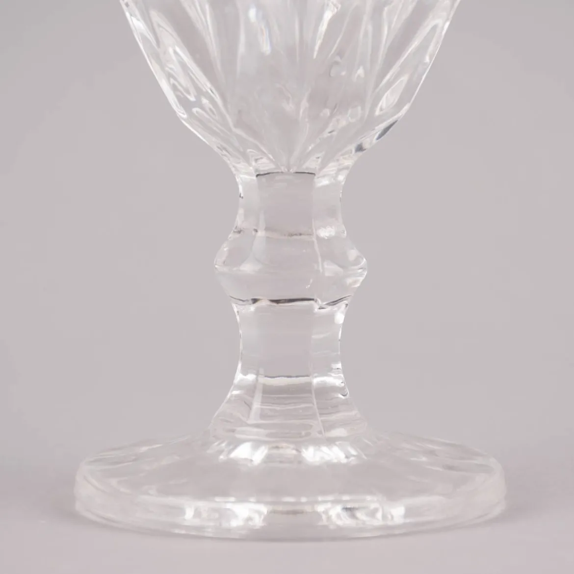 Weinglas Diamantmuster geprägt Glas farblos 17x9cm