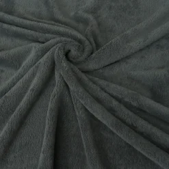 Wellness Fleece Doubleface einfarbig dunkelgrau 1,45m Breite