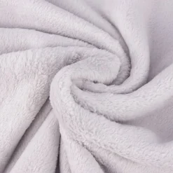 Wellness Fleece Doubleface einfarbig hellgrau 1,45m Breite