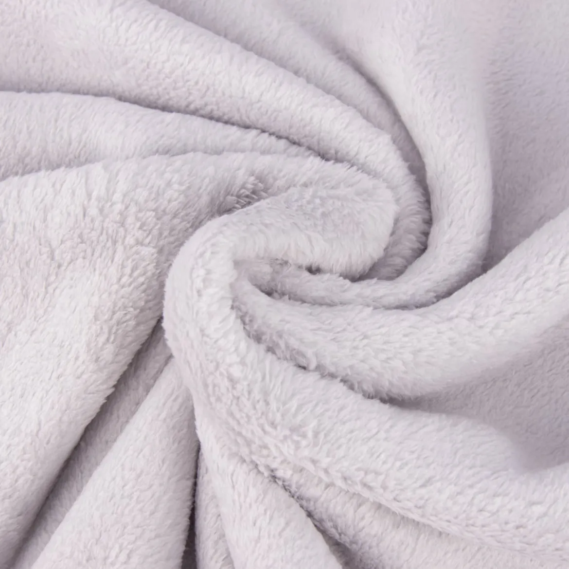 Wellness Fleece Doubleface einfarbig hellgrau 1,45m Breite
