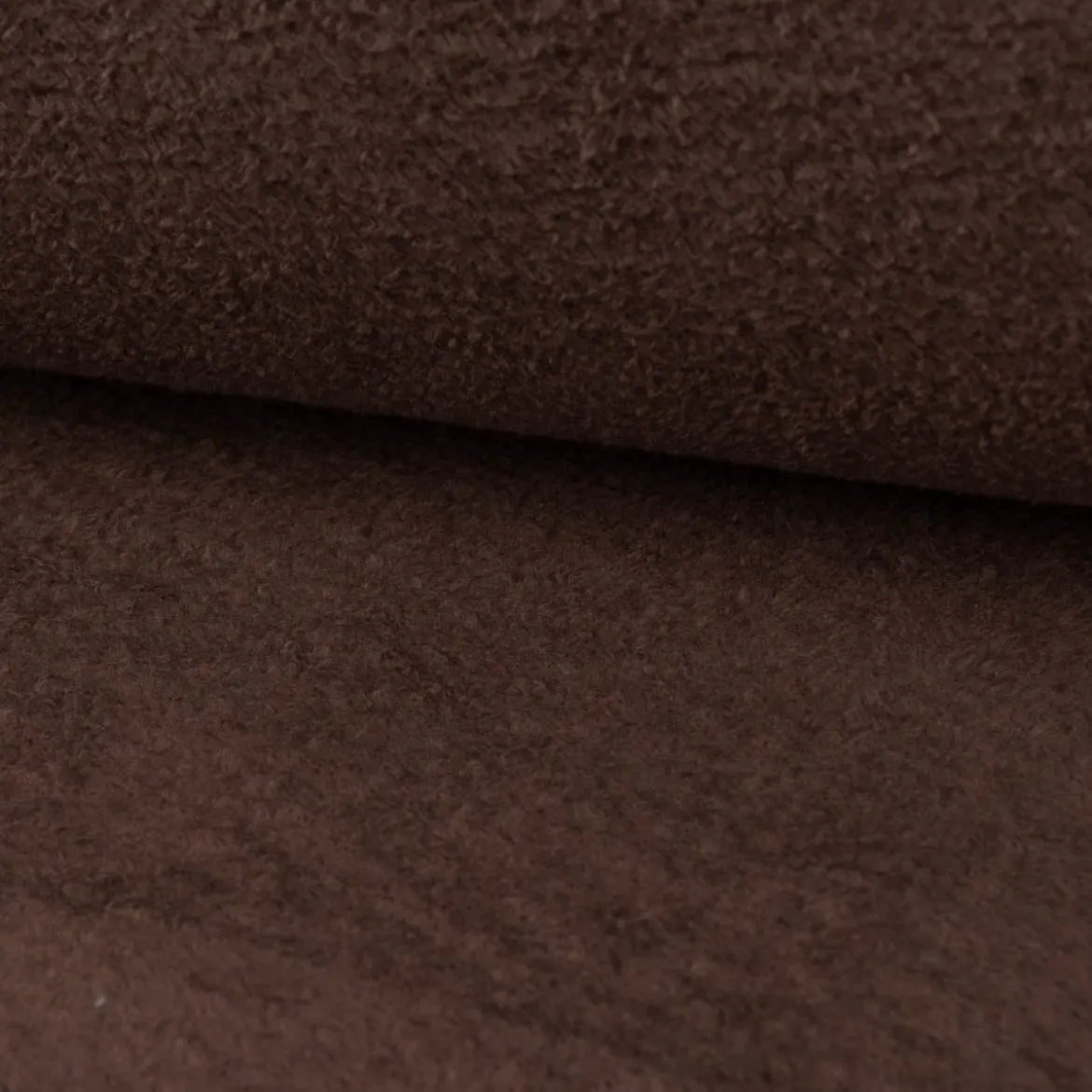 Wellness Fleece Doubleface einfarbig dunkelbraun 1,45m Breite
