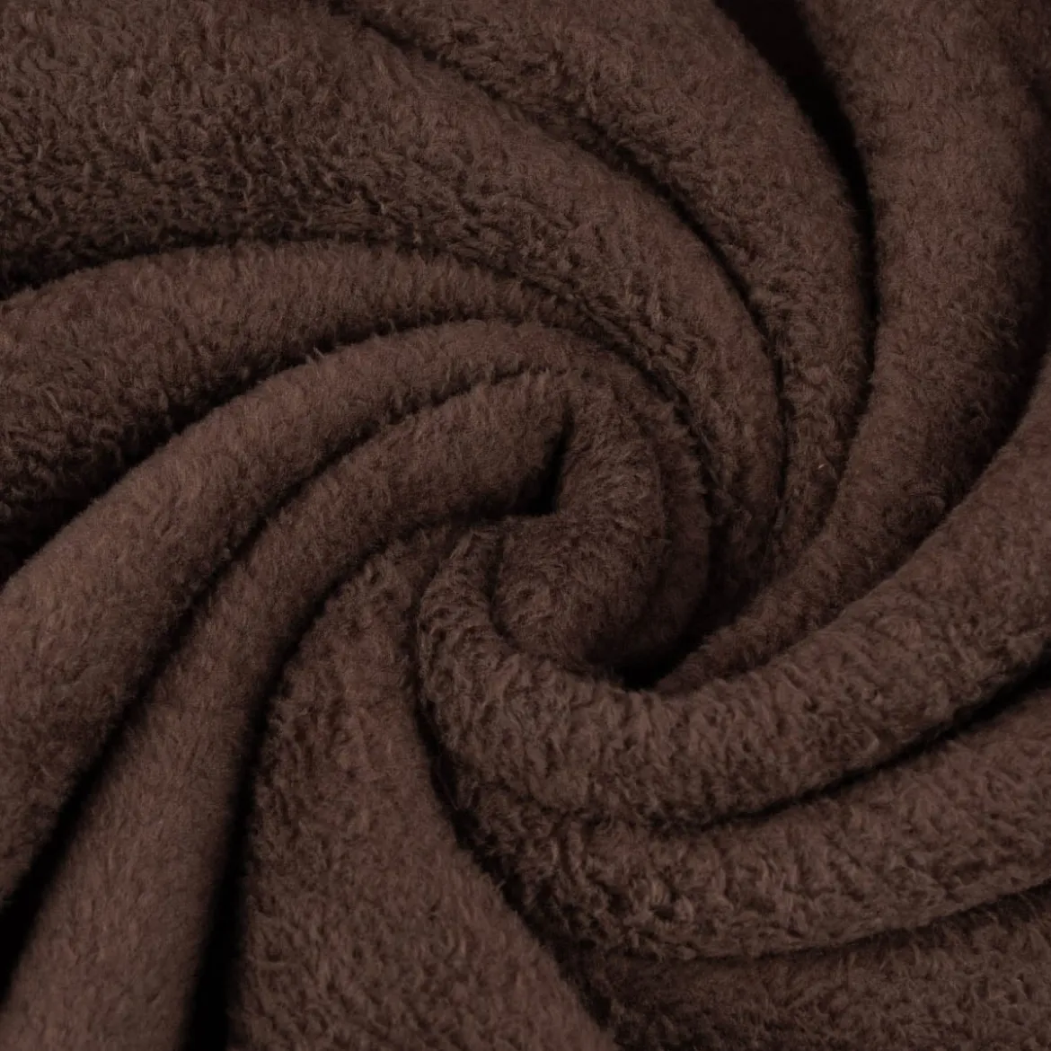 Wellness Fleece Doubleface einfarbig dunkelbraun 1,45m Breite