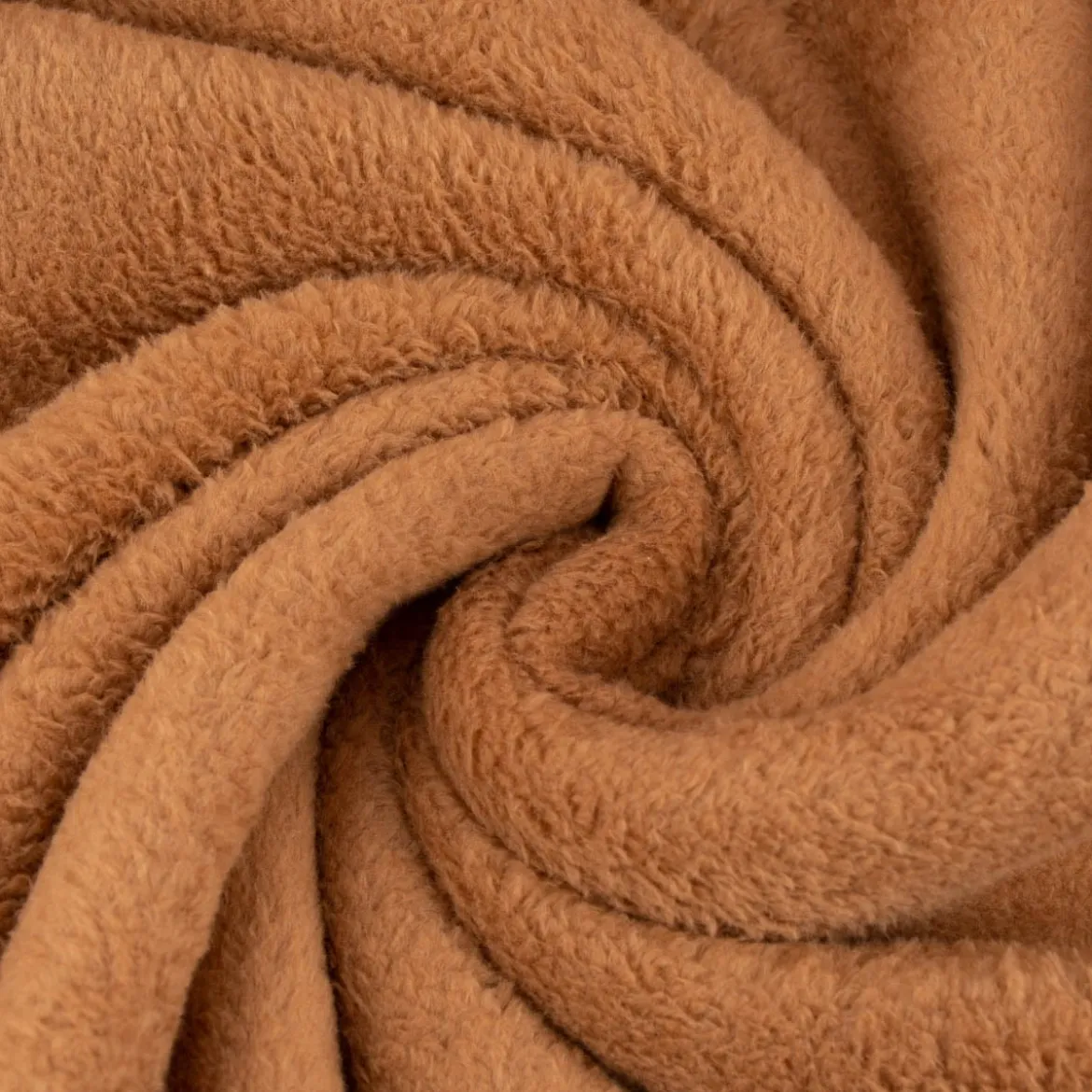 Wellness Fleece Doubleface einfarbig camel 1,45m Breite