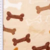 Wellness Fleece Knochen beige braun weiß 1,5m Breite