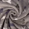 Wellness Fleece Knochen grau blau weiß 1,5m Breite