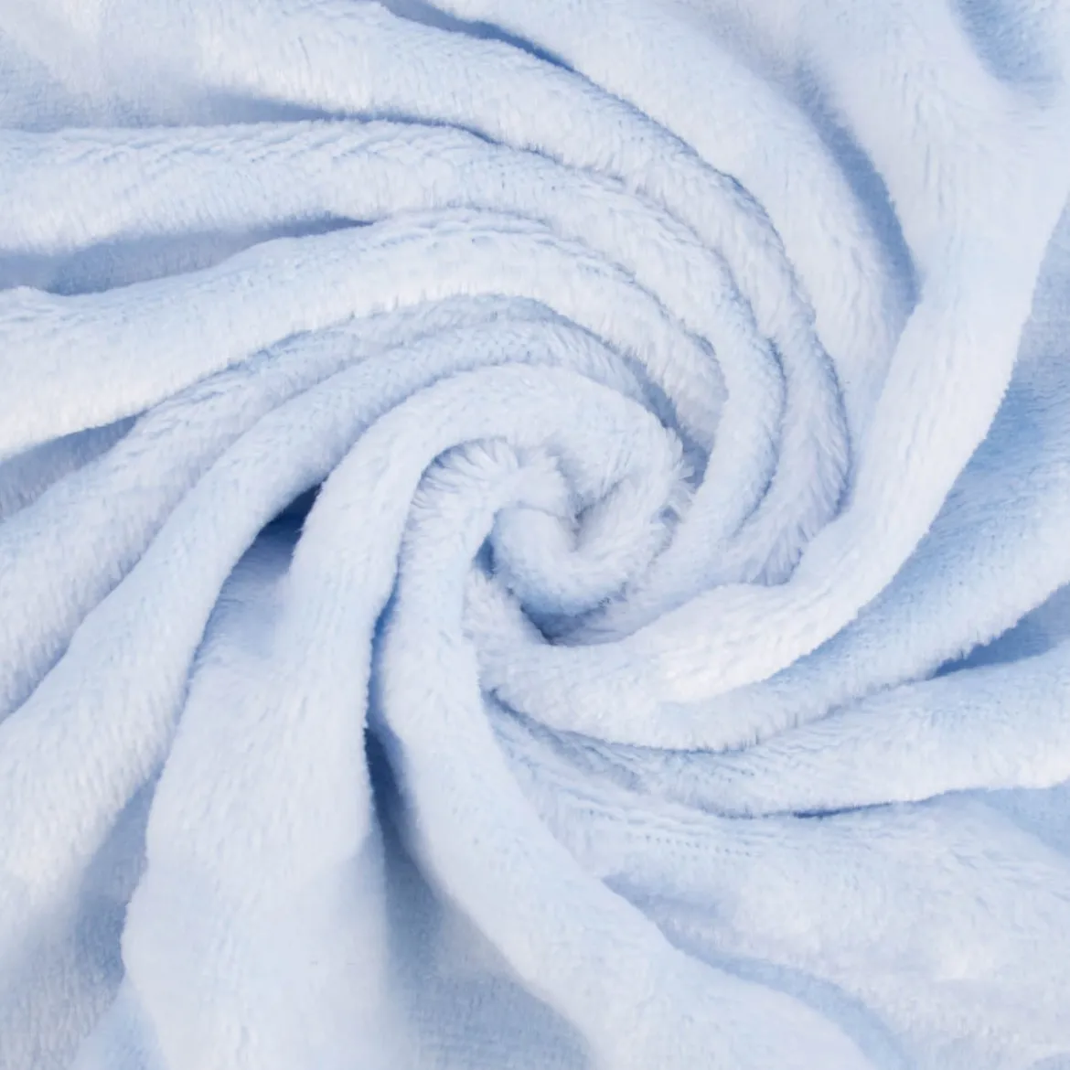 Wellness Fleece Relief Sterne einfarbig hellblau 1,5m Breite