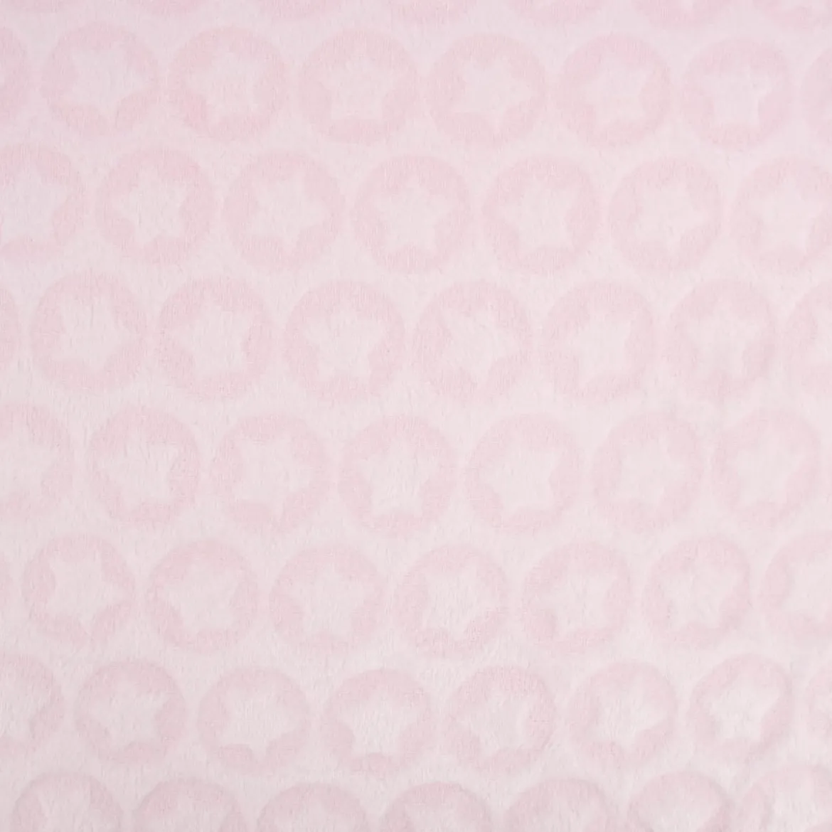 Wellness Fleece Relief Sterne einfarbig rosa 1,5m Breite