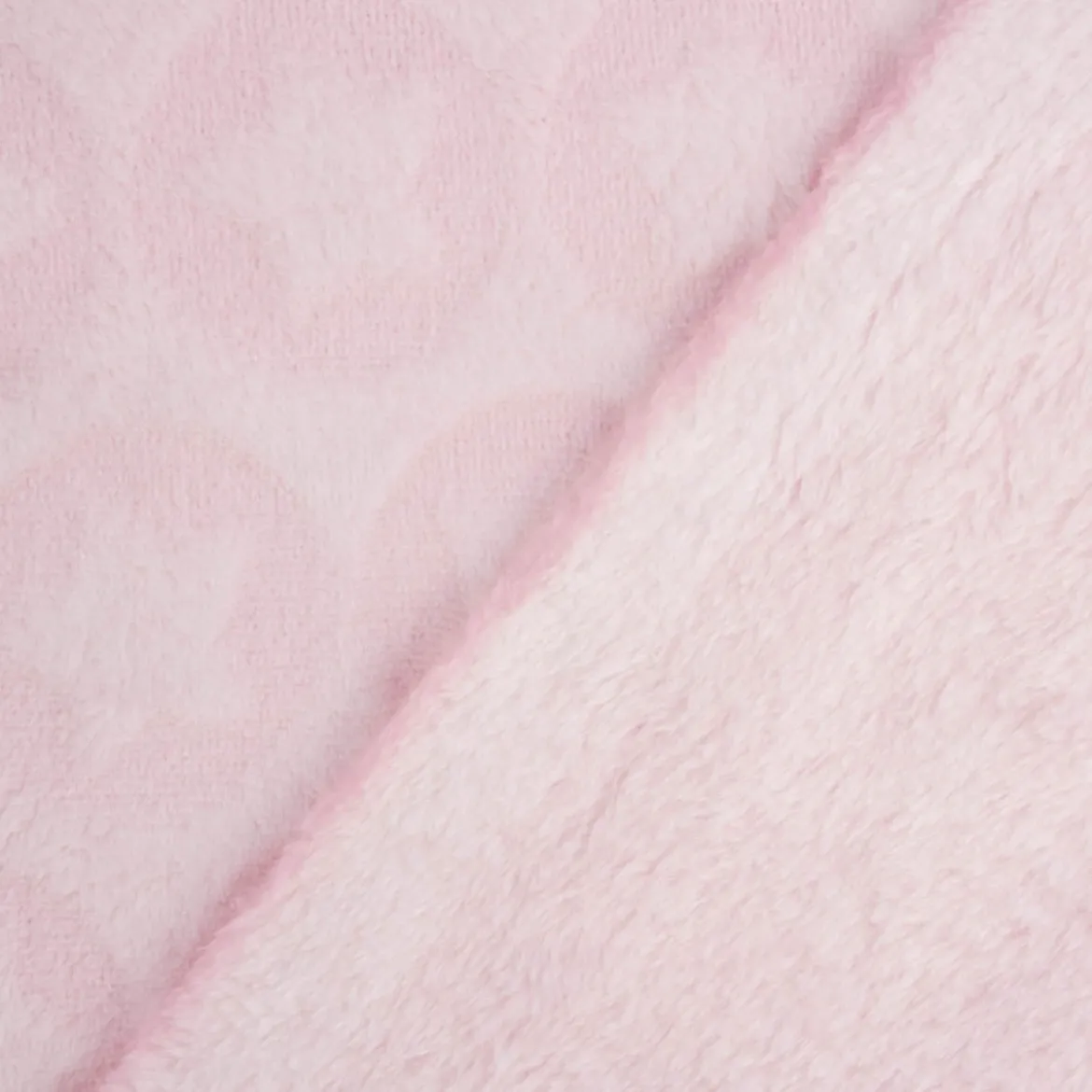 Wellness Fleece Relief Sterne einfarbig rosa 1,5m Breite