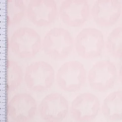 Wellness Fleece Relief Sterne einfarbig rosa 1,5m Breite