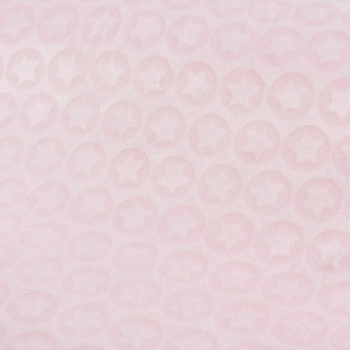 Wellness Fleece Relief Sterne einfarbig rosa 1,5m Breite