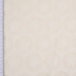 Wellness Fleece Relief Sterne einfarbig creme 1,5m Breite