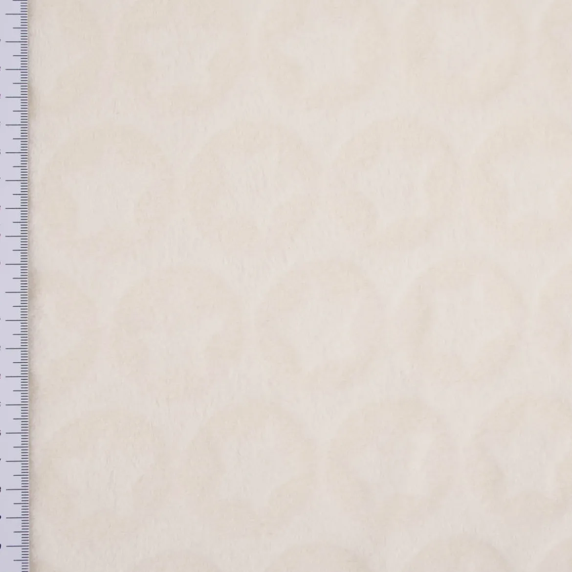Wellness Fleece Relief Sterne einfarbig creme 1,5m Breite
