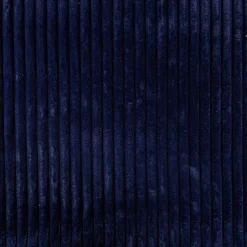 Wellness Fleecestoff Cordoptik breite Rippen einfarbig blau 1,5m Breite