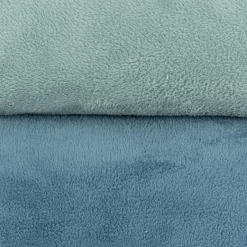 Wellness Fleece Stoff Doubleface einfarbig mintgrün 1,45m Breite