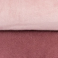 Wellness Fleece Stoff Doubleface einfarbig blush rosa 1,45m Breite