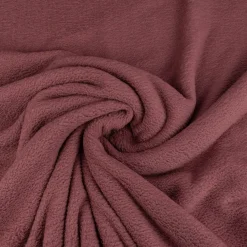 Wellness Fleece Stoff Doubleface einfarbig mauve 1,45m Breite
