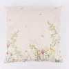 Wende Kissenhülle Blumenwiese Samtoptik cremeweiß bunt 45x45cm von Clayre & Eef