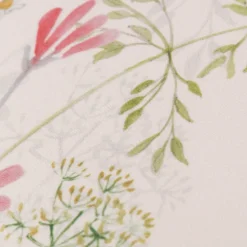 Wende Kissenhülle Blumenwiese Samtoptik cremeweiß bunt 30x50cm von Clayre & Eef