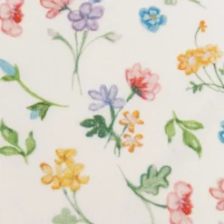 Wende Kissenhülle Hasenkopf Blumen Samtoptik aus Kunstfaser beige bunt 45x45cm von Clayre & Eef